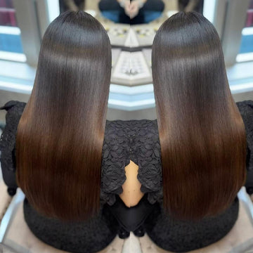 SDD 5x5 Ombre Brown HD Lace Wigs Bone Straight Bob Wig Bleached Knots 200% Human Hair Wigs