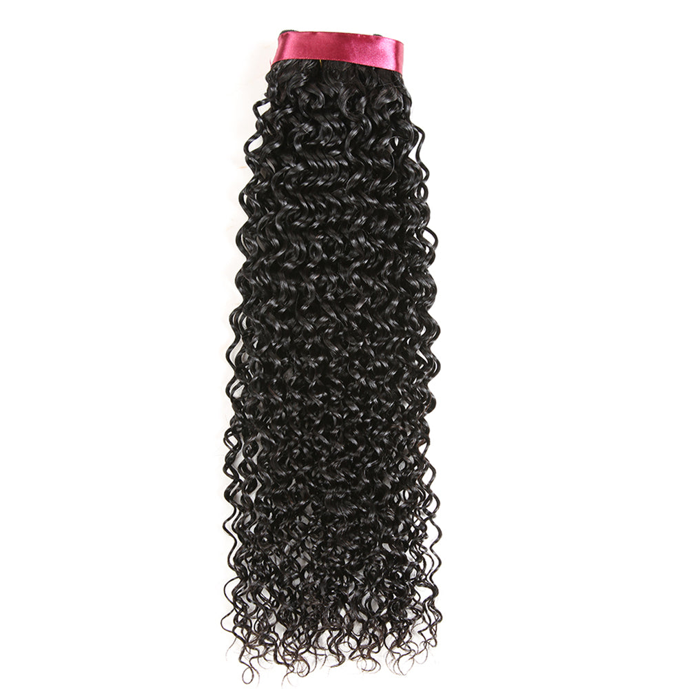 Burmese Top Virgin Human Hair Bundle Kinky Curly Wave